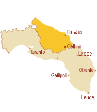 Cellino San Marco: posizione geografica